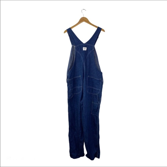 Liberty Dark Denim Bib Overalls Size 40 X 30 - Picture 6 of 8